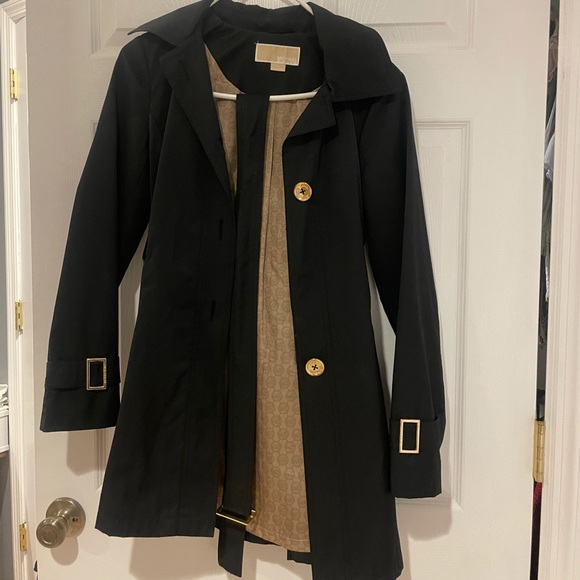 Michael Kors Black Raincoat - Picture 8 of 12